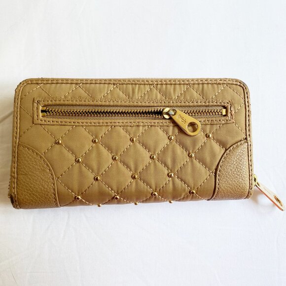 Juicy Couture Vintage Nylon Studded Beige Continental Wallet - Picture 3 of 7